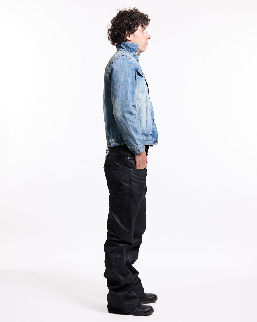 'Faded' washed blue jacket