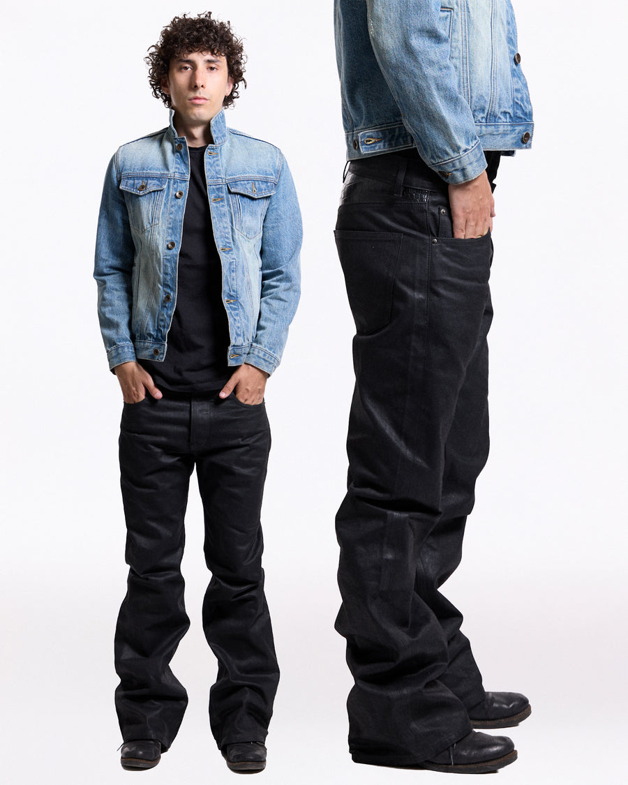 'Faded' washed blue jacket